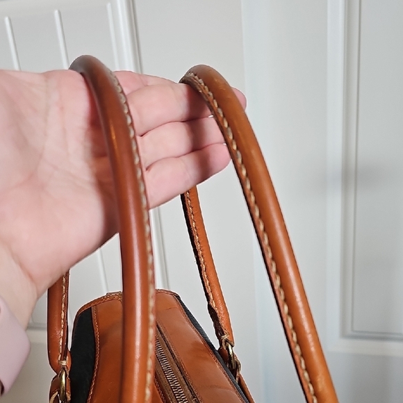 Dooney and Bourke Vintage Striking Night Sky Dark Blue Satchel Shoulder Bag - Picture 8 of 16